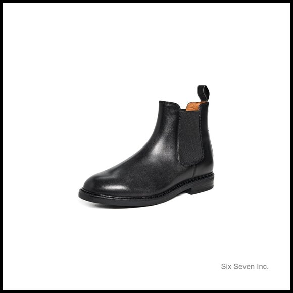 Leather Chelsea Boots Classic Preppy Sleek Minimal Men's Casual Wear